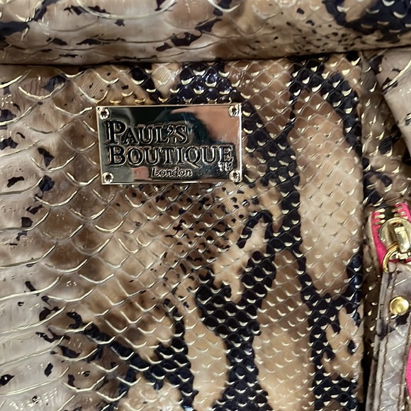 Paul’s Boutique Snake Print Bag - Like New - Picture 2 of 2